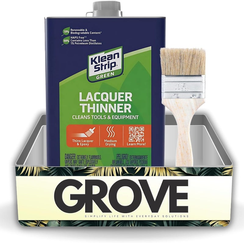 GROVE Klean Strip Paint Thinner - Klean Strip Green Lacquer Thinner for Tools & Equipment - Thinner Liquid for Lacquer & Epoxy - Medium Drying Rate, Leveling Thinner - Dependable for Pro's & DIY'ers 1qt - Image 1